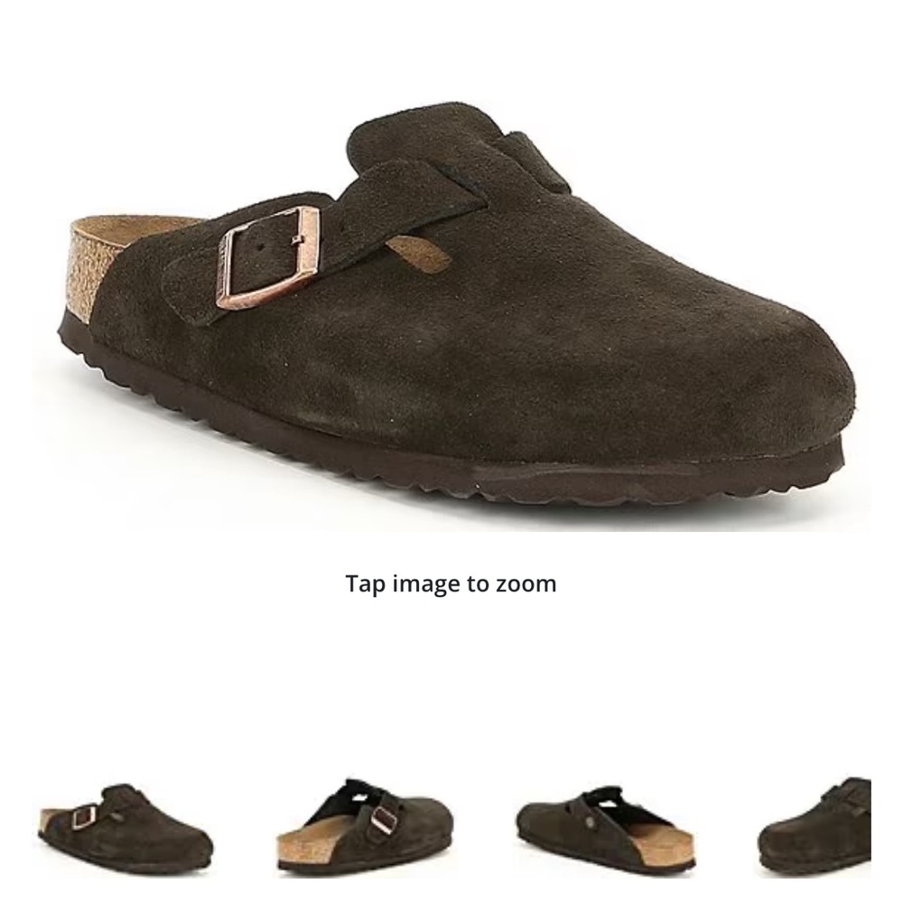 NWOT - Birkenstock Women's Boston Suede Soft Footbed Clogs size 9M  - Mocha
